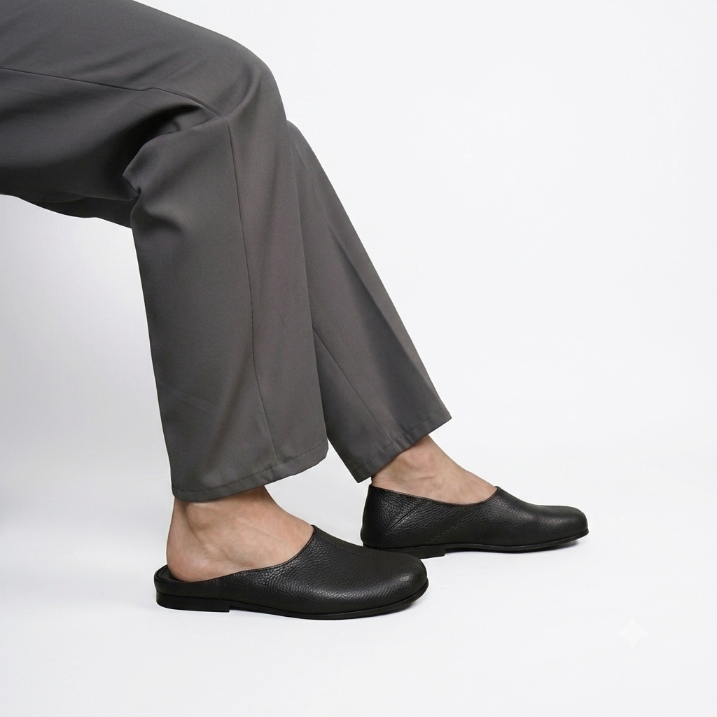 Collapsible Leather Mules (Pre-Order)
